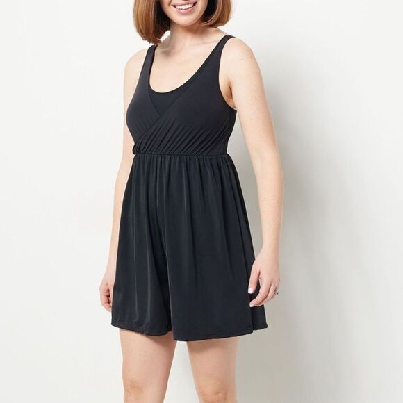 Denim & Co Wrap Front Swim Romper Swimsuit Sz 20 NWT - Picture 1 of 4